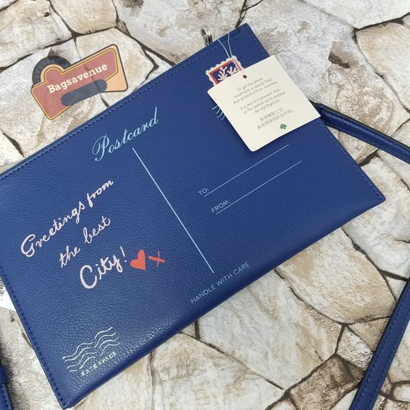 Bon Voyage Off The Grid Postcard Letter Crossbody Bag Novelty Purse Kate Spade - Picture 11 of 11